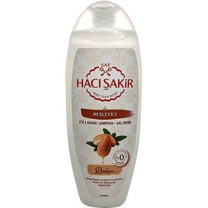 Hacı Sakir Shampoo en Conditioner 500 ml 2in1 Amandel - voor droog en beschadigd haar -Sampuan ve sac kremi - Hacı Sakir Shampoo and Conditioner 2in1 Almond - for dry and damaged hair 500 ml