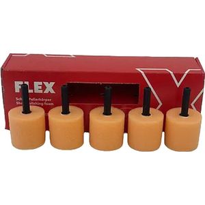 FLEX - PZ-0 35 HEX VE5 - Polishing Sponge Round for FLEX PXE80 - Orange - Soft - 5-PACK - 0