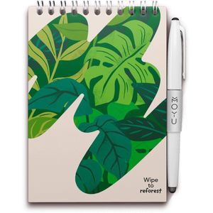 MOYU - Sandy Jungle Notebook - Uitwisbaar Notitieboek A6 Hardcover - Multifunctionele pagina’s - Inclusief uitwisbare pen, houder en wisdoekje