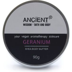 Vegan Aromatherapie Shea Butter Geranium - Body Butter - 90 gram - Plantaardige Lichaamsboter