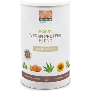 Mattisson - Biologische Vegan Proteïne Blend Poeder 67% - Eiwitpoeder - 400 Gram