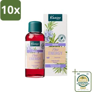 10 x Kneipp - Badolie - Rozemarijn - Voor nieuwe energie - 100 ml - Grootverpakking - Badolie - Energieboost - Rozemarijnolie - Activerend Bad - Verkwikkend Bad
