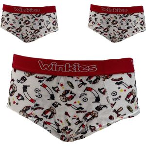 Embrator jongens Onderbroeken 3-stuks overall print maat 128/134