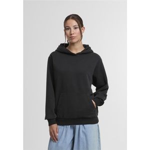 Urban Classics - Vintage Heavy Hoody - Dames Trui met Capuchon - Zwart