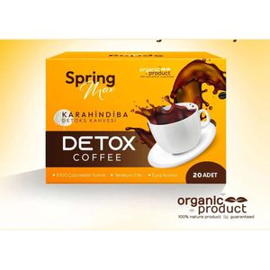 SpringMax Collageen Coffee Detox Cichorei Dieetkoffie, Kara Hindiba helpt oedeem te verlichten 30 stuks forx5
