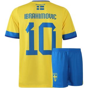 Zweden Voetbaltenue Zlatan Ibrahimovic - Voetbaltenue Kinderen - Shirt en Broekje - Jongens en Meisjes - Volwassenen - Heren en Dames -128