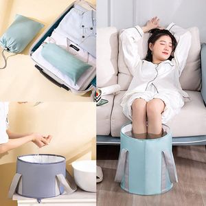 Soroh® - Opvouwbare voetenbad - draagbaar voetenbad - opvouwbare wateremmer voor voeten - opvrouwbare emmer - spa - wascontainer - tas voet - wastafel - Roze