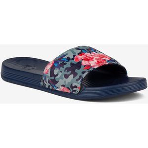 Damesslippers coqui sana navy camo rozen 37