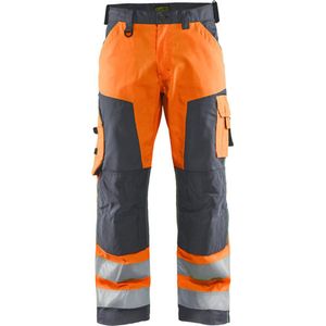 Blaklader Werkbroek High Vis zonder spijkerzakken 1566-1811 - High Vis Oranje/Medium Grijs - D92