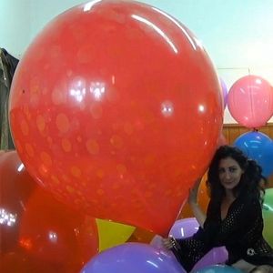 1 grote Cattex 40-45 inch met ronde vorm reuze ballonnen met mix kleuren - 100+ cm - grote ballonnen