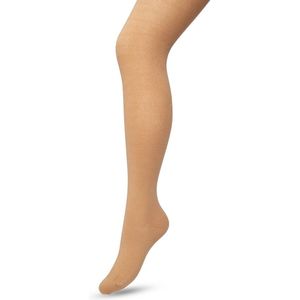Bonnie Doon Biologisch Katoenen Maillot Dames Beige maat 40/42 L - Uitstekende pasvorm - Gladde Naden - OEKO-TEX gecertificeerd - Bio Cotton Tights - Duurzaam Huidvriendelijk Bio Katoen - Beige/Bruin - Zand - Macaroon - BP051900.275