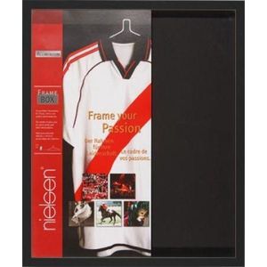 Wissellijst Collagelijst 3D - Inlijsten van (Voetbal)shirt - 70x90 cm - Zwart - Aluminium