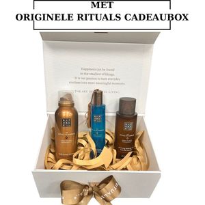 Rituals - Hammam - Geschenkset - Body Lotion Mousse 150 ml + Massage Oil 100 ml + Hair&Body Mist 50 ml in Originele RITUALS Cadeaubox