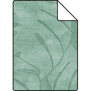 Proefstaal ESTAhome behang monstera bladeren mintgroen - 26,5 x 21 cm - 139003-S
