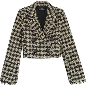 Pied-de-poule jasje - Holiday essentials Zwart & Beige