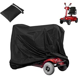 Scootmobiel Beschermhoes - Hoes Voor Scootmobiel - Scootmobiel Hoes - Met Opbergtas - 140 X 66 X 91 Cm - Afdekhoes - Regenhoes - Cover - Voor Mobiliteit - Scooter - Waterdicht - Beschermt Tegen Stof - Vuil - Sneeuw - Zonlicht - Regen - Zwart