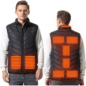 Manta Verwarmd Vest Met 9 Verwarmingszones Maat XXL - Elektrisch Vest Zwart Wintersport Outdoor - 35-60°C - MKG02