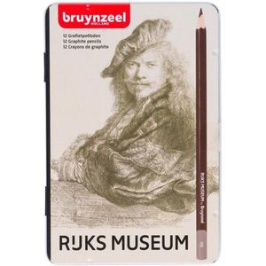 Bruynzeel Hollandse Meesters blik 12 grafietpotloden - Zelfportret Rembrandt