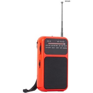 RFWR® Draagbare AM FM Radio - Compacte Zakradio met Hoofdtelefoonaansluiting en Brede Frequentiebereik