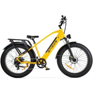 ENGWE E26 Elektrische Fatbike - E-bike - Hoge Instap - 26 Inch - 250W Motor - 7 Versnellingen - 140 km Actieradius - Hydraulische Schijfremmen - Geel