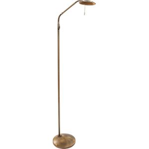 Klassieke leeslamp brons verstelbaar | 1 lichts | brons / bruin | kunststof / metaal | in hoogte verstelbaar tot 150 cm | Ø 22 cm | vloerlamp / staande lamp | modern design