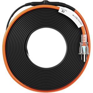 Zelfregelende Verwarmingskabel voor Buizen, 36,6 M, 16,4 W/M, Vorstbeveiligingsverwarmingskabel met Geïntegreerde Thermostaat Beschermt Pvc-Slangen en metalen en Kunststofbuizen Tegen Vorst