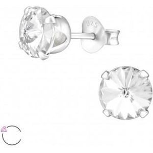 Oorbellen dames | Oorstekers | Zilveren oorstekers, Swarovski kristal