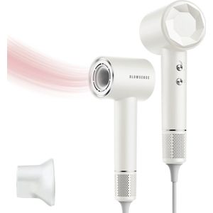 SilkDry - Föhn met Concentrator - Premium Haardroger - Haardroger met Ionentechnologie - Concentrator - Luxe Cadeauverpakking - Ivoor Wit