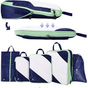 Equivera Backpack Organizer - Packing Cubes - Koffer Organizer Set - Voor Koffers en Tasssen - Bagage en Backpack