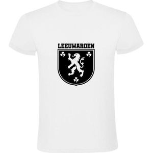 Leeuwarden Wapen | Heren T-shirt | Wit | Stad | Friesland | Nederland | Cadeau