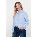 Geisha - 53821-70 - Blouse - Blue-Offwhite - Streeppatroon