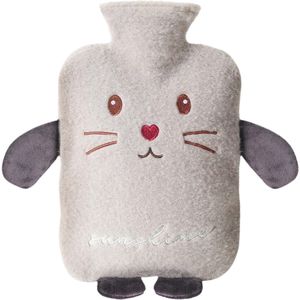 Grote Warmwaterkruik met Zachte Overtrek voor Pijnverlichting - 2 Liter