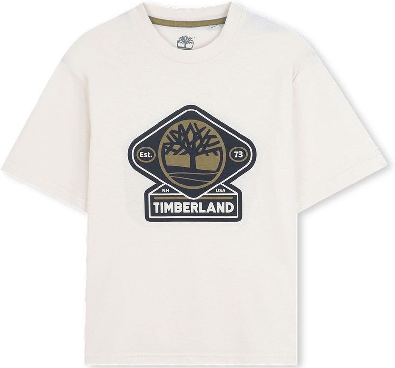 Timberland T60530 T-shirt Met Korte Mouwen Wit 4 Years Jongens