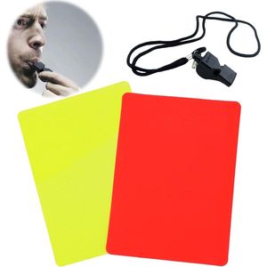 Allecto Plus - Scheidsrechterset met rode en gele kaarten voor voetbal