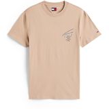 Tommy Jeans Shirt 'CITY'  taupe / zwart / wit