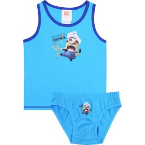 Blauw jongens t-shirt+ slipje Minions Despicable Me