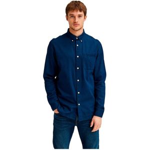 Selected Regrick Denim Lange Mouwen Overhemd Blauw 2XL Man