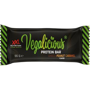 XXL Nutrition - Vegalicious Protein Bar - Veganistische Eiwitreep - Eiwit Erwtenproteïne-Isolaat - Choco Peanut Caramel - 100% Vegan - 1 Reep