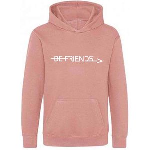 Be Friends Hoodie - Be Friends - Kinderen - Roos - Maat 1-2 jaar