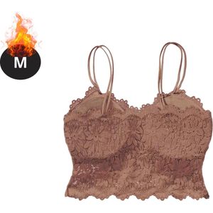 Bovista BH Zonder Beugel - Zonder Bandjes - Push-up Bh's - Comfort Beha - Comfortabel - Karamel - Maat M