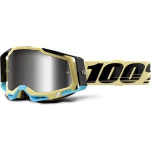 100% Crossbril MTB Racecraft 2 met Mirror Lens - Airblastgeel -