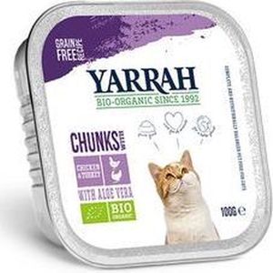 Yarrah cat kip/kalkoen kattenvoer 100 gr