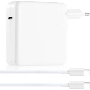 96 W USB C-oplader met 2 m USB C naar C oplaadkabel voor Mac Book Pro/Air, iPad Pro 2020/2019/2018