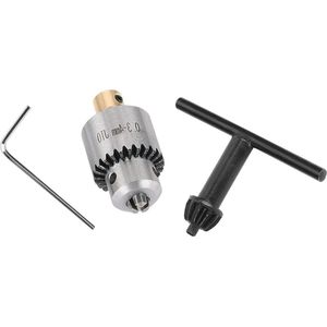 Micro Motor Boorhouders Klemmen 0.3-4mm Metalen JTO Taper Gemonteerde Boorkop - Sleutel - Boorkopsleutel - Messing Basis - Draaibank - Elektrische Boor Freesmachine. .
