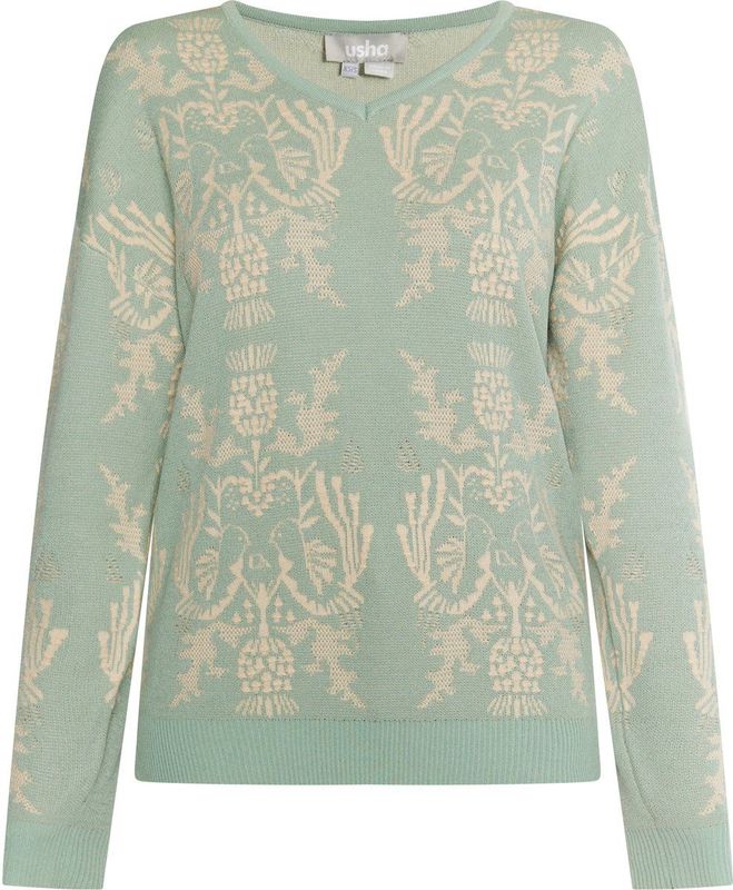 Trui - Knitwear - V-hals - Losse Pasvorm - Lange Mouw - Normale Lengte