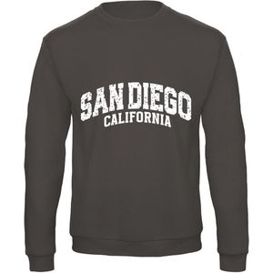 Sweatshirt 2-214 San Diego California - Dgrijs, xS