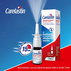 Carelastin Neusspray bij Hooikoorts - 3 x 10 ml - Voordeelverpakking