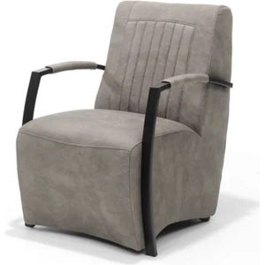Fauteuil Oliver - Microvezel - Taupe