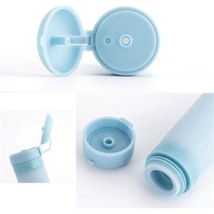 45 Ml Draagbare Siliconen Hervulbare Reisflessen - Shampoo Lotion Douchegel - Brede Mond Schroefdop - Gemakkelijk Mee Te Nemen - Afneembare Dop - Eenvoudige (Roze) .