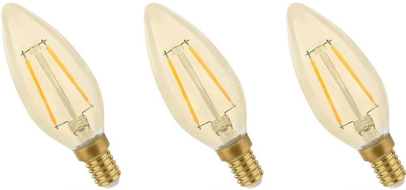 Spectrum - LED Lamp - Warm Wit - E14 - 2W - 230V - 260 Lumen - Set van 3